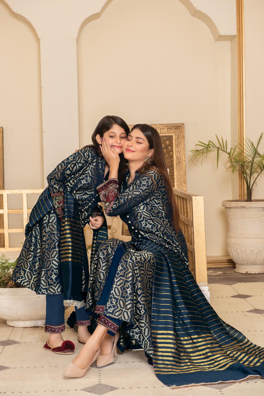 Khadijah Vol 12 – Emerald Harmony Teal (Mother & Daughter Collection)