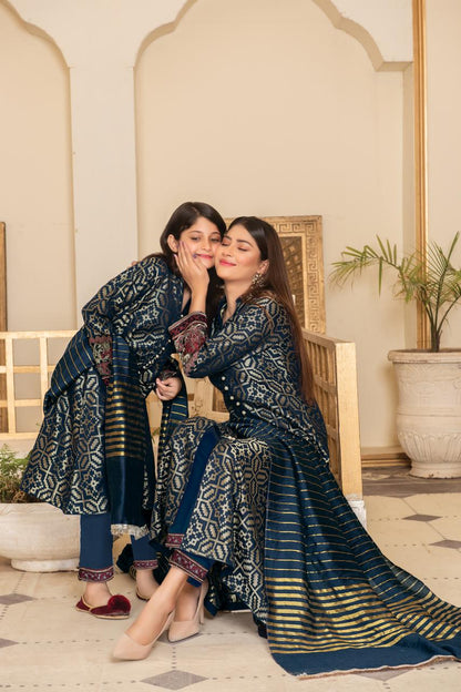 Khadijah Vol 12 – Emerald Harmony Teal (Mother & Daughter Collection)
