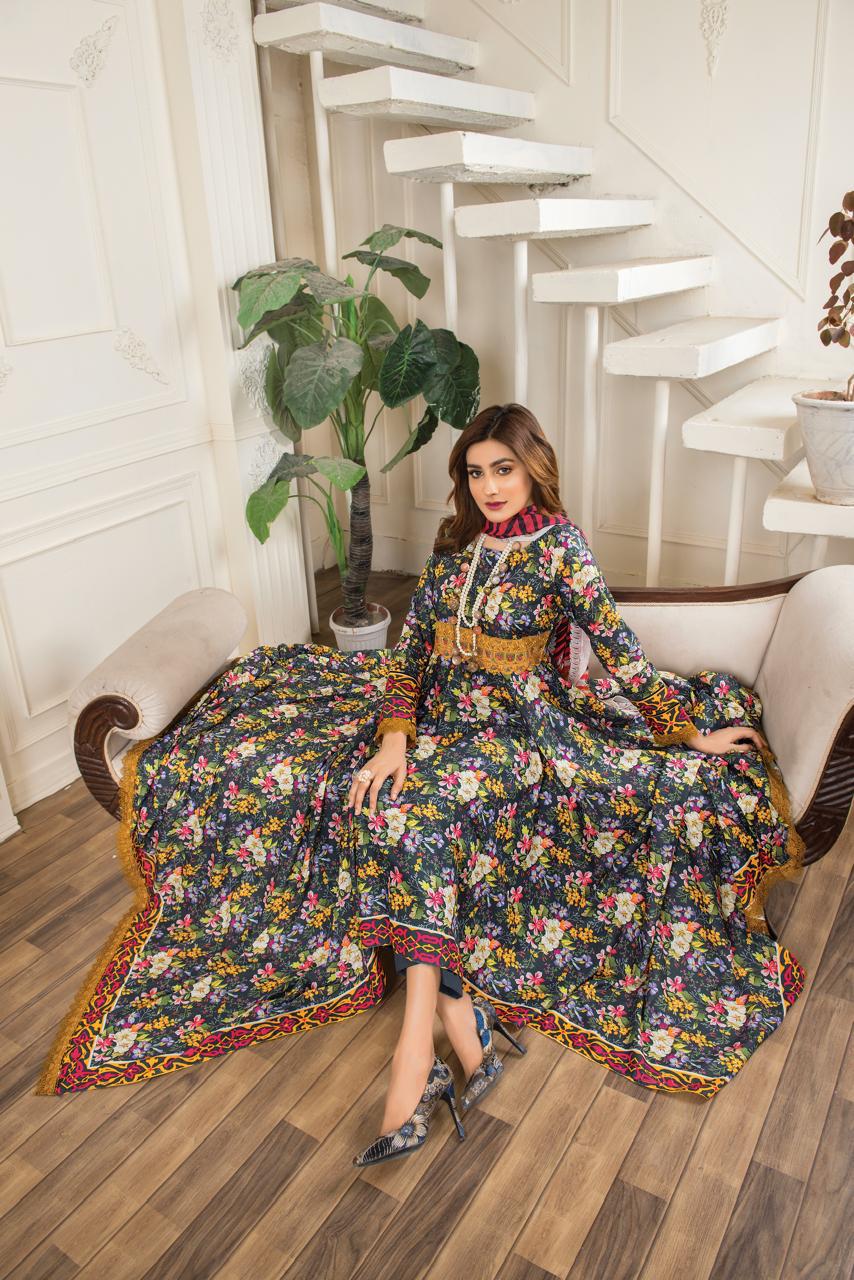 Everyday Chic Lawn Suit – Chiffon Dupatta (Design 5)