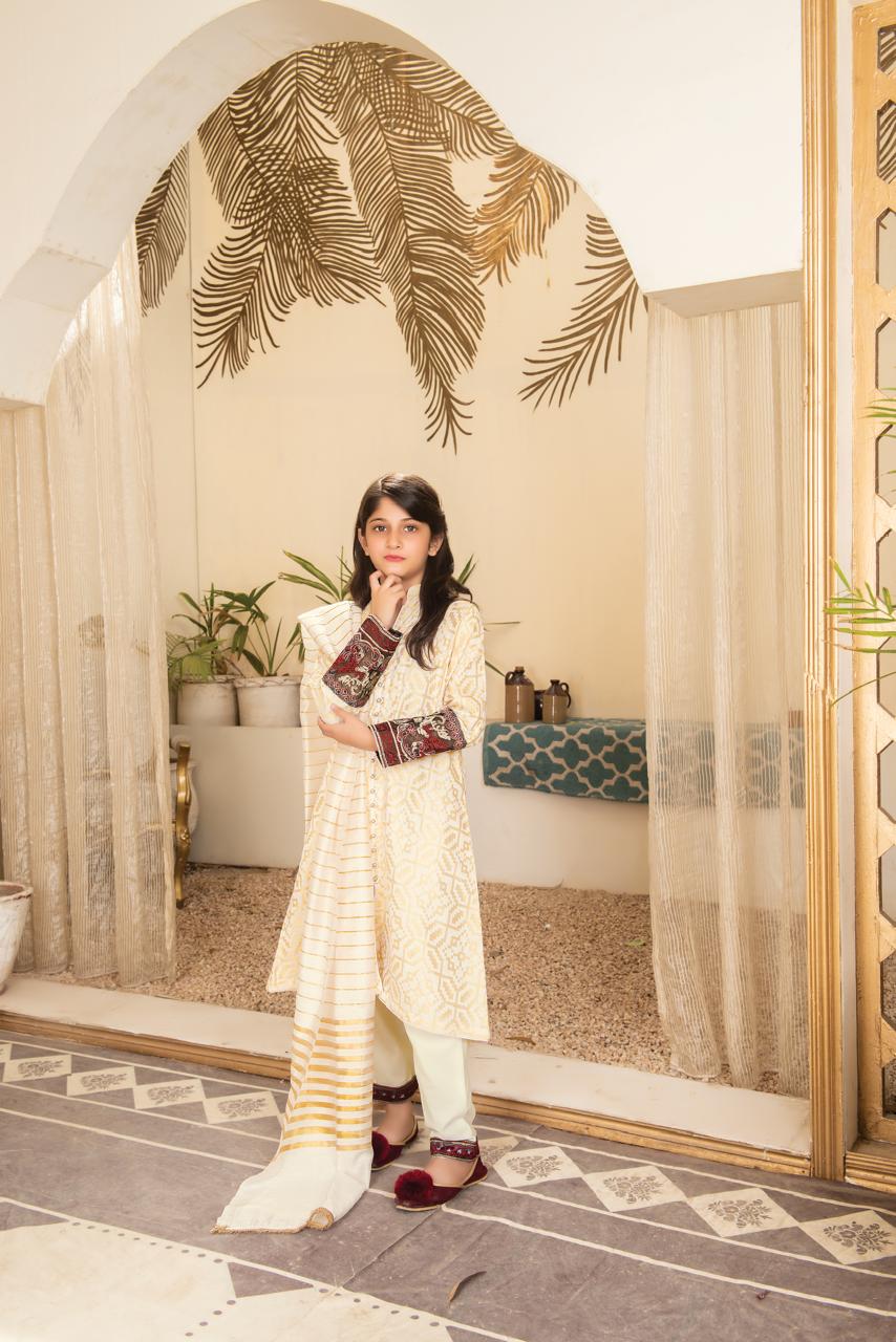 Khadijah Vol 12 – Ivory Grace Off White (Mother & Daughter Collection)