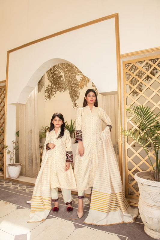 Khadijah Vol 12 – Ivory Grace Off White (Mother & Daughter Collection)