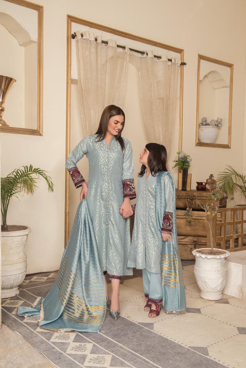 Khadijah Vol 12 – Celeste Grace Sky Blue (Mother & Daughter Collection)