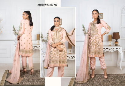 Pure Crinkle Suit – Elegant Festive Edition (KDJ 702)