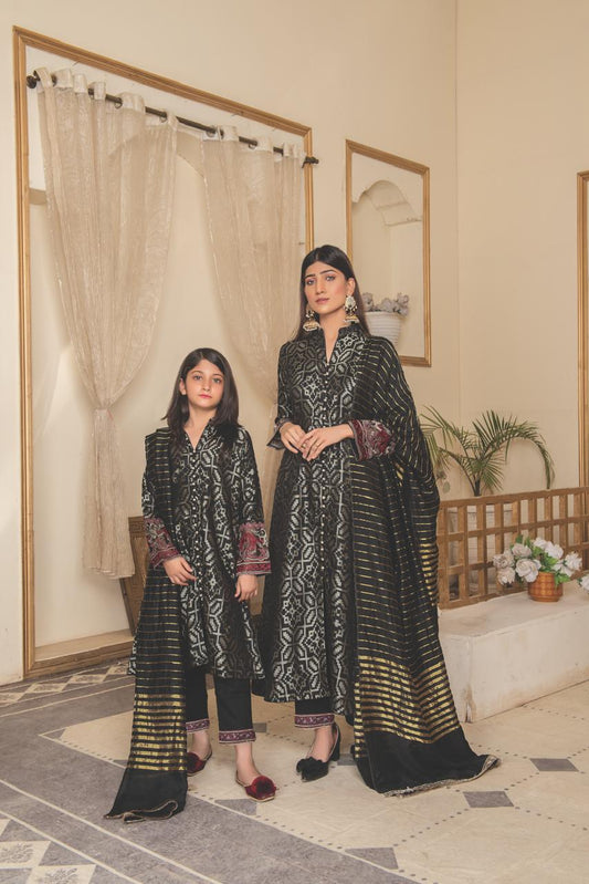 Khadijah Vol 12 – Midnight Elegance Black (Mother & Daughter Collection)