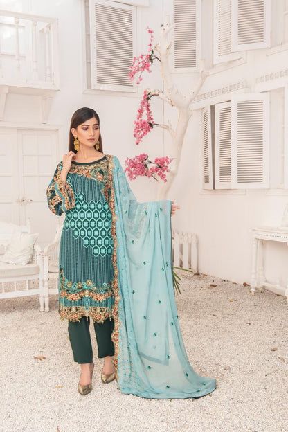 Elegant Crinkle Ensemble – Luxe Festive Edit (Design 2)