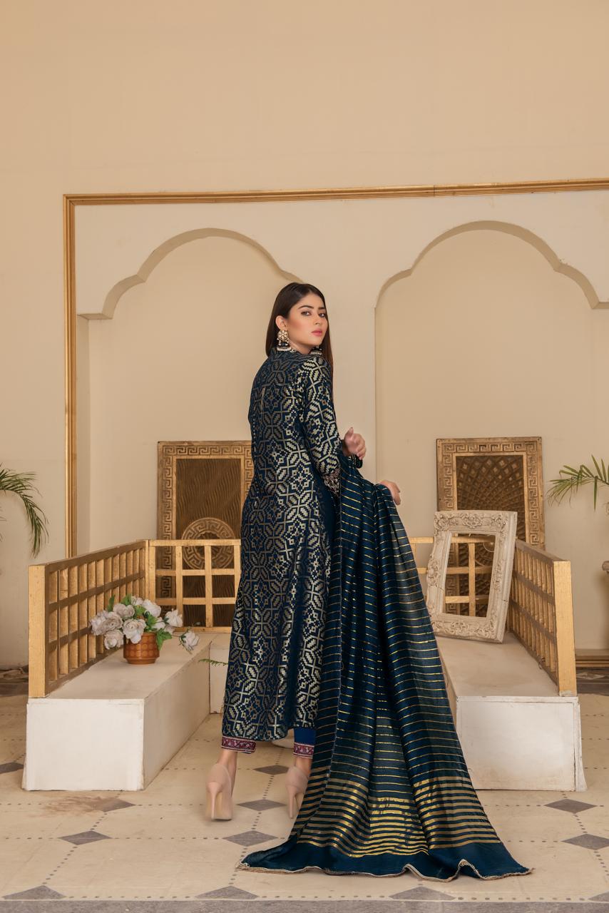 Khadijah Vol 12 – Emerald Harmony Teal (Mother & Daughter Collection)