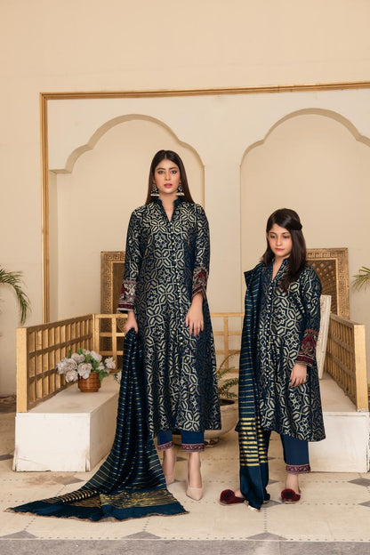 Khadijah Vol 12 – Emerald Harmony Teal (Mother & Daughter Collection)