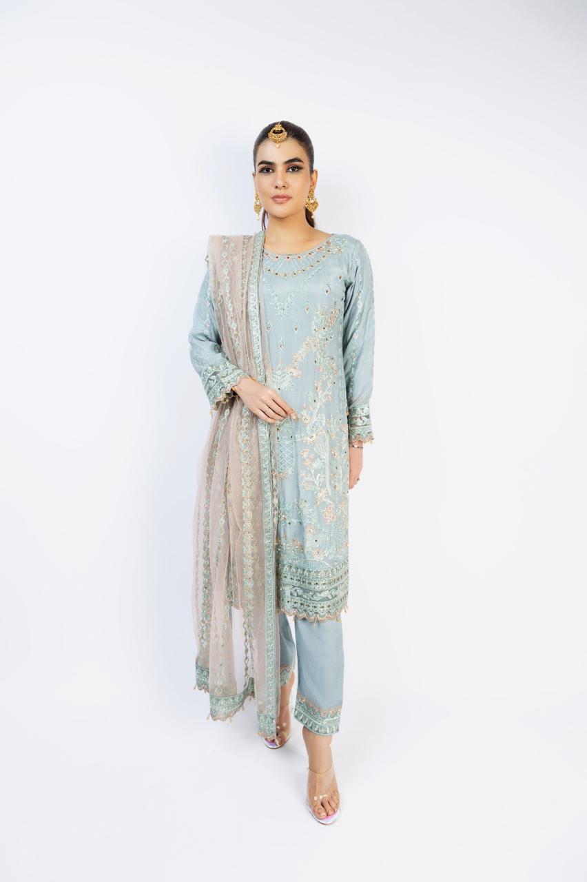 Pure China Silk Suit - AD 805 (Design 14)