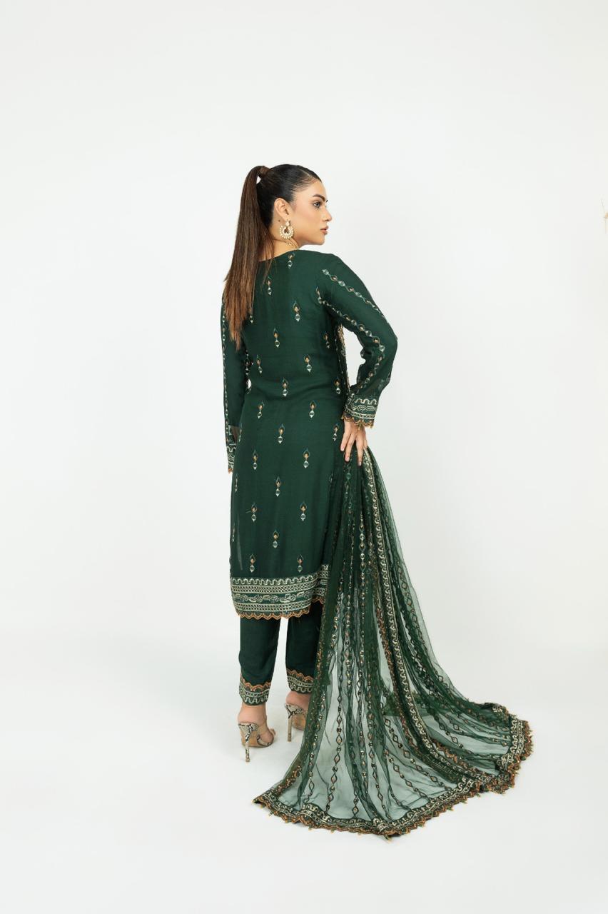 Signature China Silk Suit – Evening Luxe (Design 11)