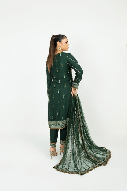 Signature China Silk Suit – Evening Luxe (Design 11)